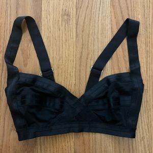 H&M black bustier bikini top